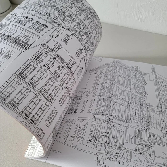 Fantastic Cities Coloring Book by Steve McDonald - Picture 7 of 7